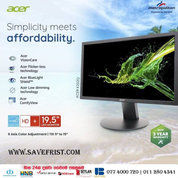 Acer K202Q 19.5" Monitor