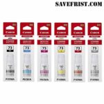 Canon GI 73 Ink Bottle PGBK/C/M/Y/R/G Canon G570/G670