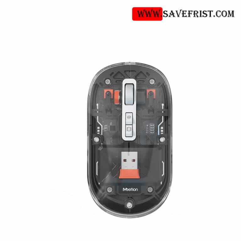 Meetion BTM005 Transparent Wireless Mouse front