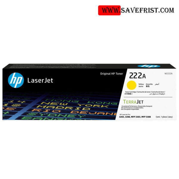 HP 222A Original Yellow Toner W2222A | Genuine HP Laser Cartridge