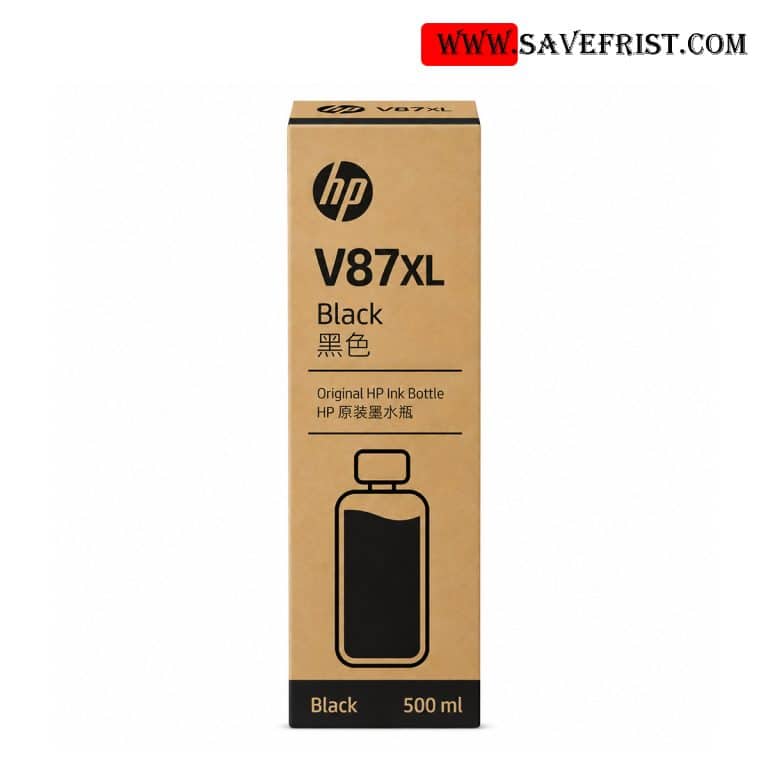 HP V87XL 500ml Black Bottled Ink Cartridge